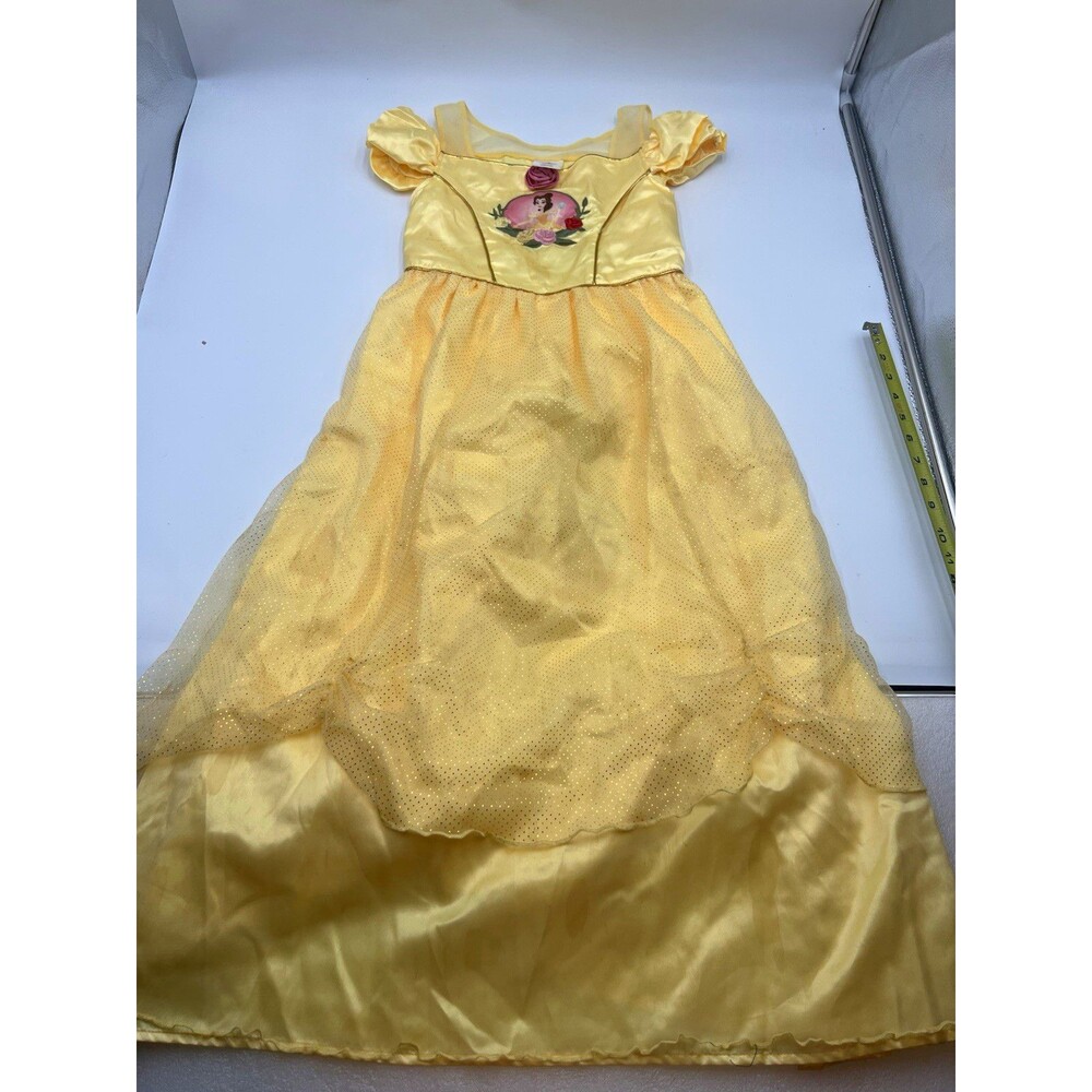 Disney princess Belle Yellow Dress Costume Girls Size 9/10 Halloween